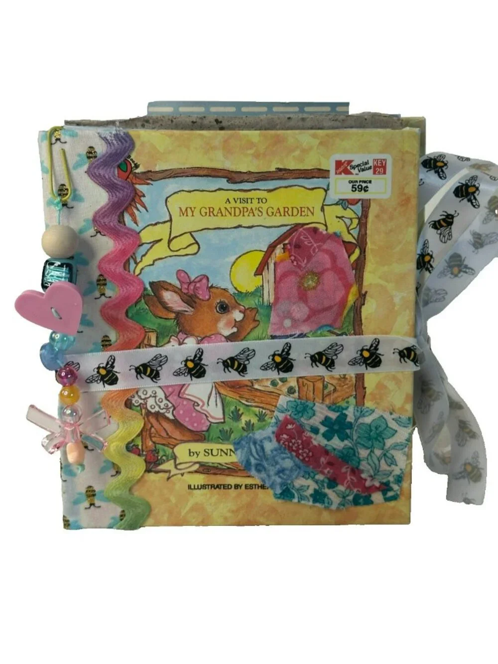 Junk Journal OOAK  Scrapbooking Writing Etc Upcycled Book Inner Child Creativity